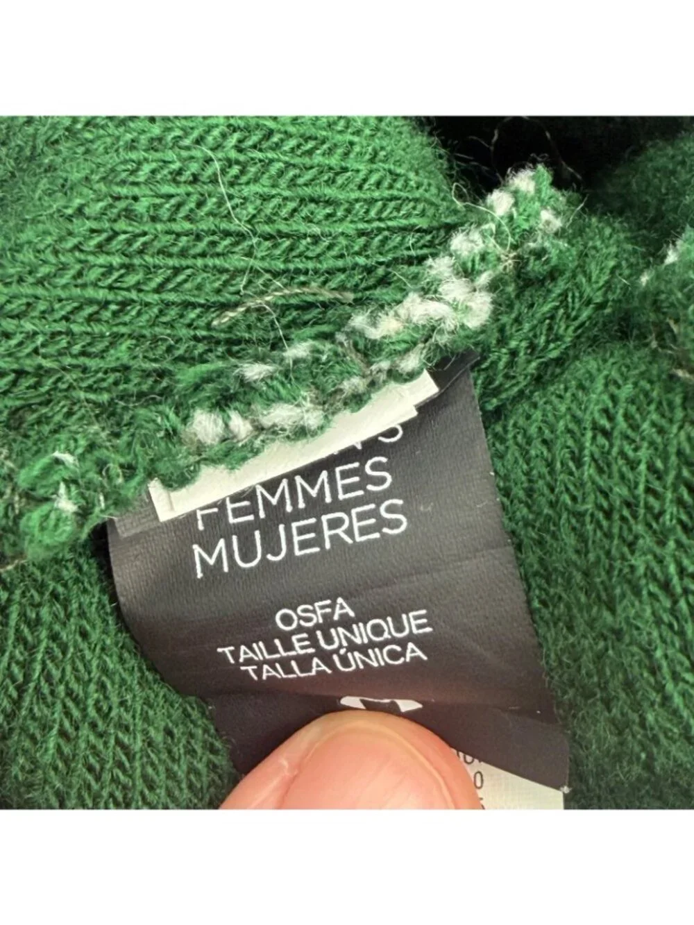 Under Armour Womens OSFA Green White Winter Beanie Hat Pom Pom Knit Cap